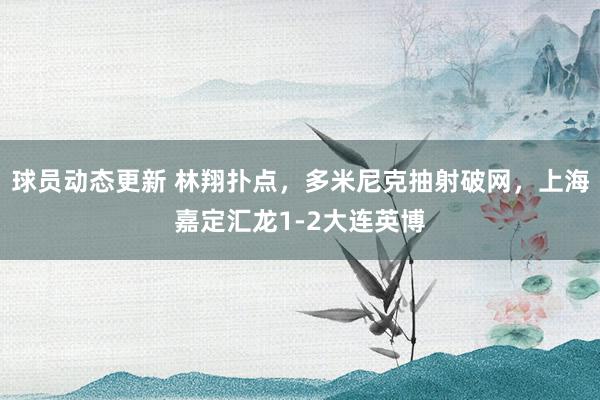 球员动态更新 林翔扑点，多米尼克抽射破网，上海嘉定汇龙1-2大连英博