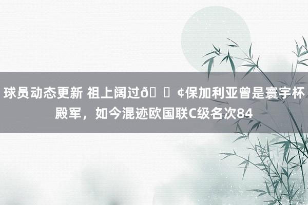 球员动态更新 祖上阔过😢保加利亚曾是寰宇杯殿军，如今混迹欧国联C级名次84