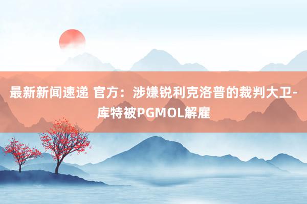 最新新闻速递 官方：涉嫌锐利克洛普的裁判大卫-库特被PGMOL解雇